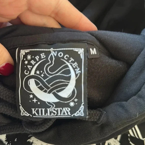 Killstar Occult Youth Satanic Gothic Punk Baphomet Pullover Hoodie Sz M - Picture 6 of 11